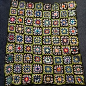 Granny Squares Handmade Crochet Blanket